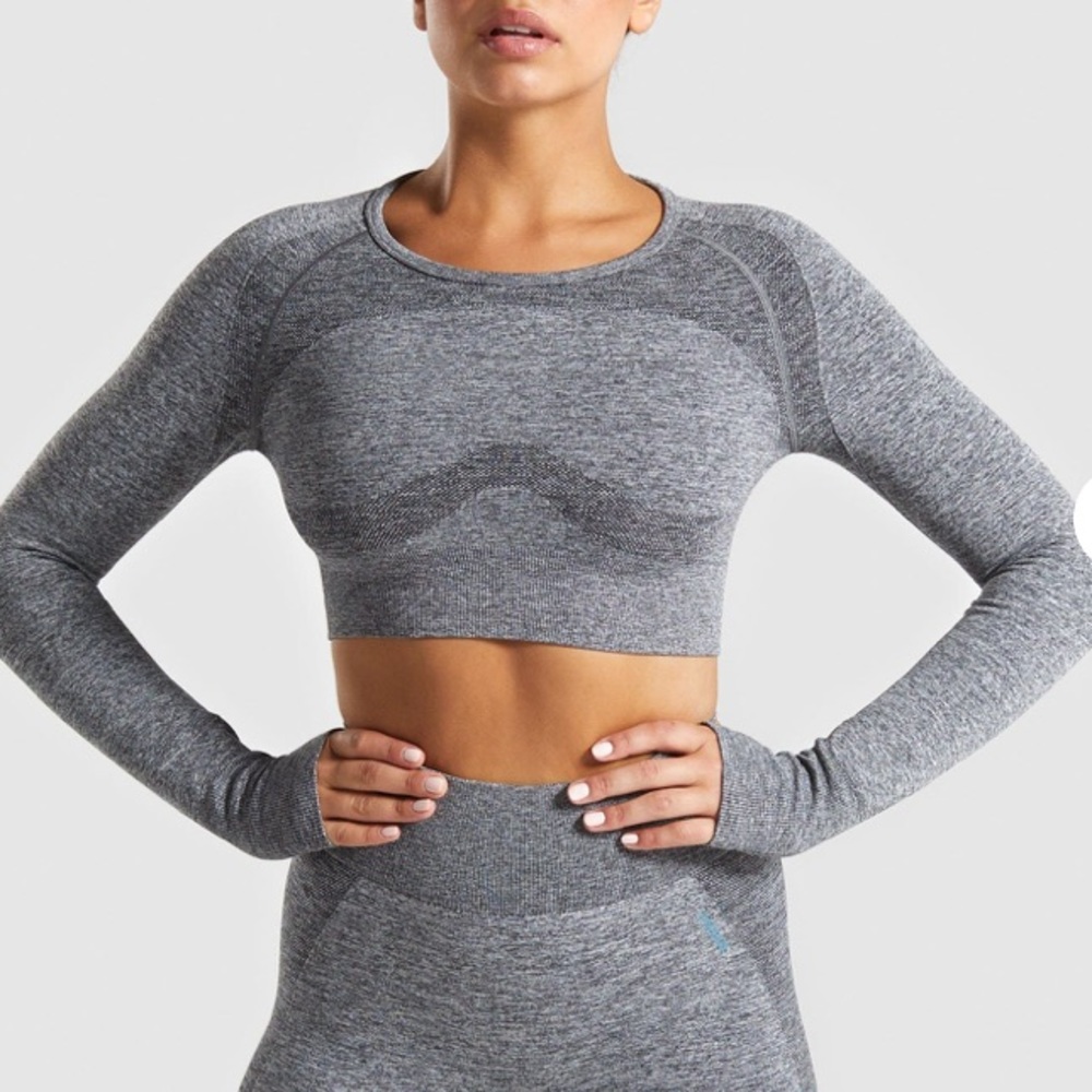 Flex long sleeve crop top